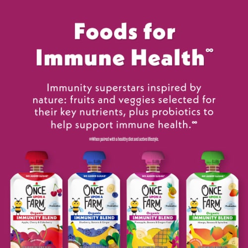 Once Upon a Farm Organic Baby Puffs Pineapple Banana Dragon Fruit - Pineapple Banana Dragon Fruit