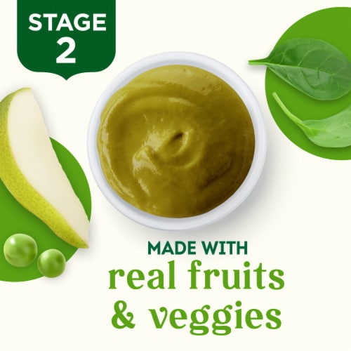 Simple Truth Organic Stage 2 Pear Spinach Pea Baby Food Pouch - Pear Spinach Pea
