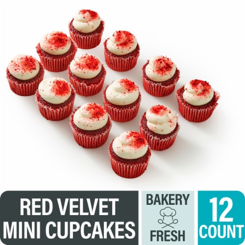 Bakery Fresh Vanilla Mini Cupcakes - Red Velvet