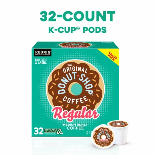 The Original Donut Shop Regular Keurig Single-Serve K-Cup Pods, Medium Roast Coffee, 32 Count - Medium Roast
