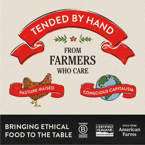Vital Farms Pasture-Raised Large Brown Grade-A Organic Eggs - 12 ct / XL Pasture Raised