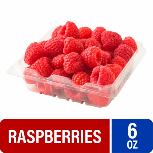 Fresh Red Raspberries - 6 OZ Clamshell - Conventional, front