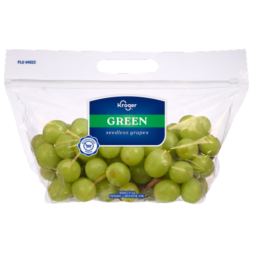 Kroger Fresh Seedless White Grapes - Green White, back