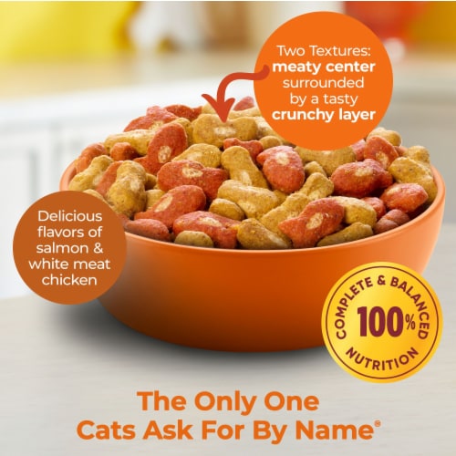 Meow Mix Tender Centers with Salmon & White Meat Chicken Flavors, Dry Cat Food, 3 lb. Bag - Meow Mix Tender Centers with Salmon & White Meat Chicken Flavors, Dry Cat Food, 3 lb. Bag