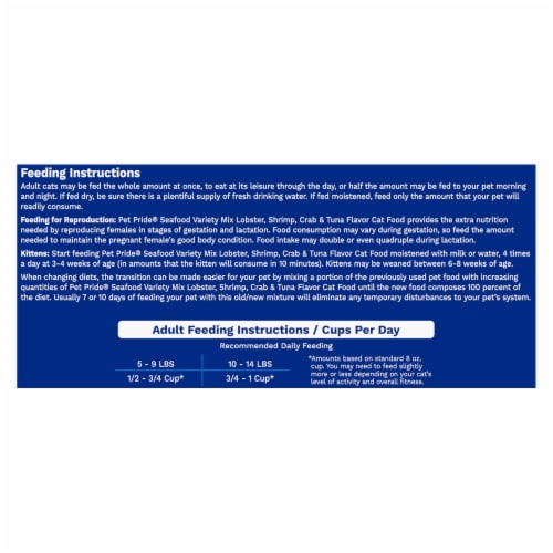 Pet Pride® Complete Nutrition All Life Stages Dry Cat Food Seafood Variety Mix - 16 pounds