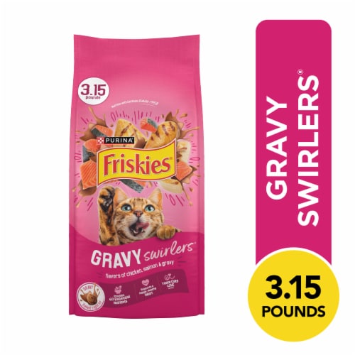 Purina Gravy Swirlers Adult Dry Cat Food Chicken, Salmon & Gravy Flavors - Purina Gravy Swirlers Adult Dry Cat Food Chicken, Salmon & Gravy Flavors